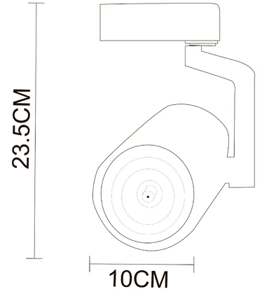 Трековый светильник Arte Lamp TRACCIA A2330PL-1BK